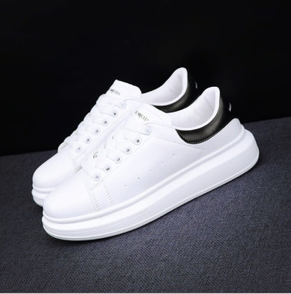 New 2020 Men's White Sneakers Women's Fashion Vulcanize Shoes size 35-44 High quality HIP HOP Shoes Platform Lace-up running Sho