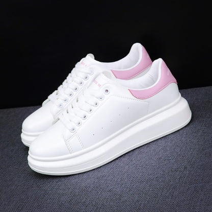 New 2020 Men's White Sneakers Women's Fashion Vulcanize Shoes size 35-44 High quality HIP HOP Shoes Platform Lace-up running Sho