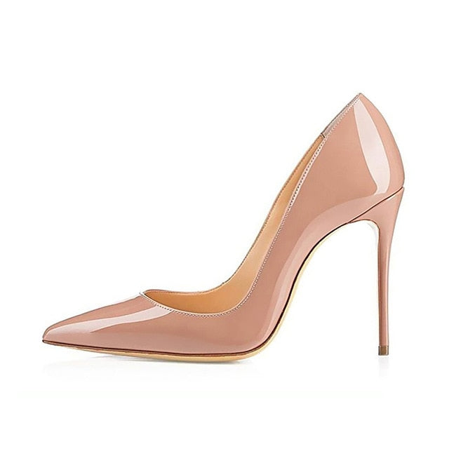 Nude Stiletto Heels - Chic and Versatile Women's Pumps