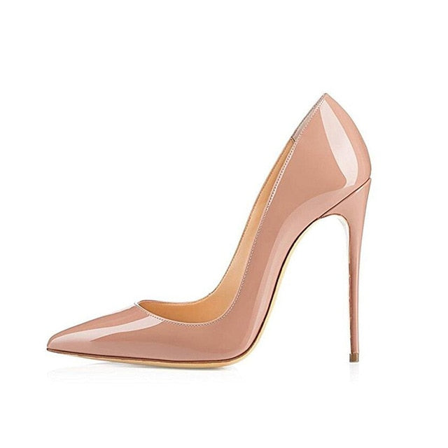 Nude Stiletto Heels - Chic and Versatile Women's Pumps