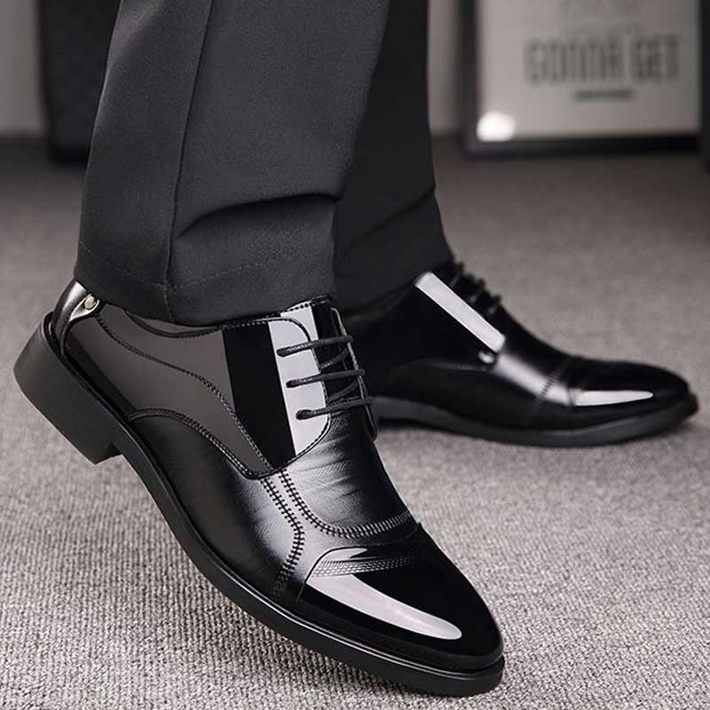 Men's Breathable Oxford Shoes - Formal Style & Comfort