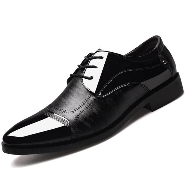 Men's Breathable Oxford Shoes - Formal Style & Comfort