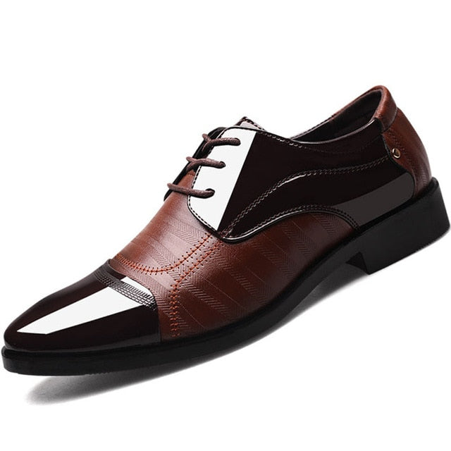 Men's Breathable Oxford Shoes - Formal Style & Comfort