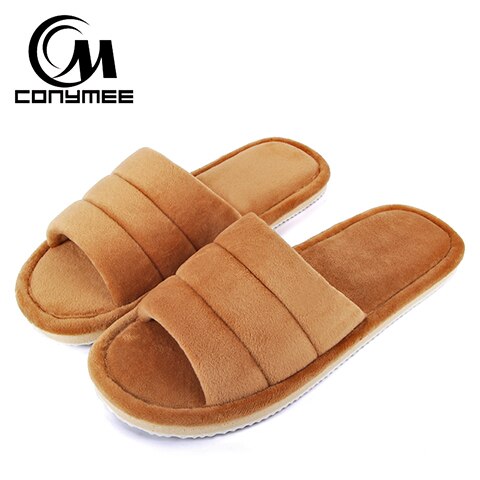 Men's Plush Indoor Slippers - Cozy & Anti-Skid Comfort