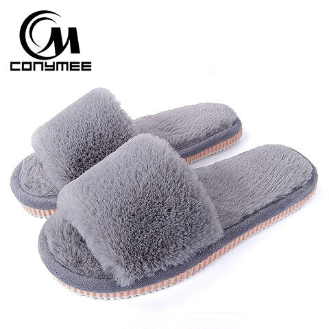 Men's Plush Indoor Slippers - Cozy & Anti-Skid Comfort