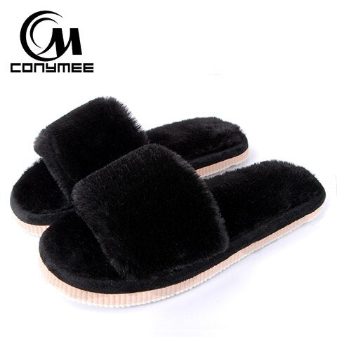 Men's Plush Indoor Slippers - Cozy & Anti-Skid Comfort