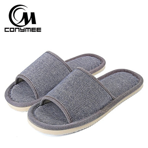 Men's Plush Indoor Slippers - Cozy & Anti-Skid Comfort