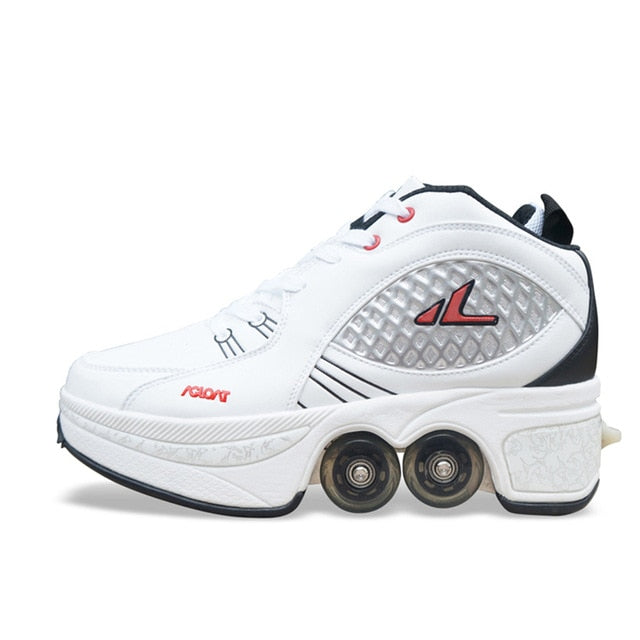 Deform Wheel Skates - Versatile Sneakers with Built-In Wheels for Adventure