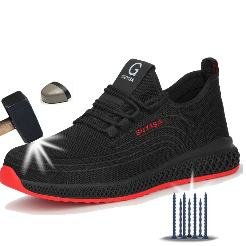 Men's Steel Toe Work Shoes - Breathable Safety & Lasting Comfort
