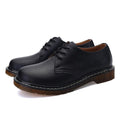 New Men Fashion Ankle Boots Lace-up Chelsea Martens Boots Soulier Homme Wear Resistant Dr-loafers Spilt Leather Shoes Yellowline