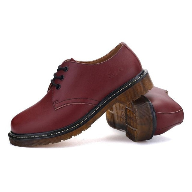 New Men Fashion Ankle Boots Lace-up Chelsea Martens Boots Soulier Homme Wear Resistant Dr-loafers Spilt Leather Shoes Yellowline