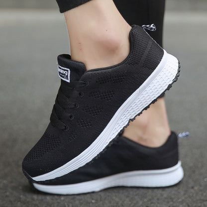 Women's Casual Mesh Sneakers - Breathable and Lightweight
