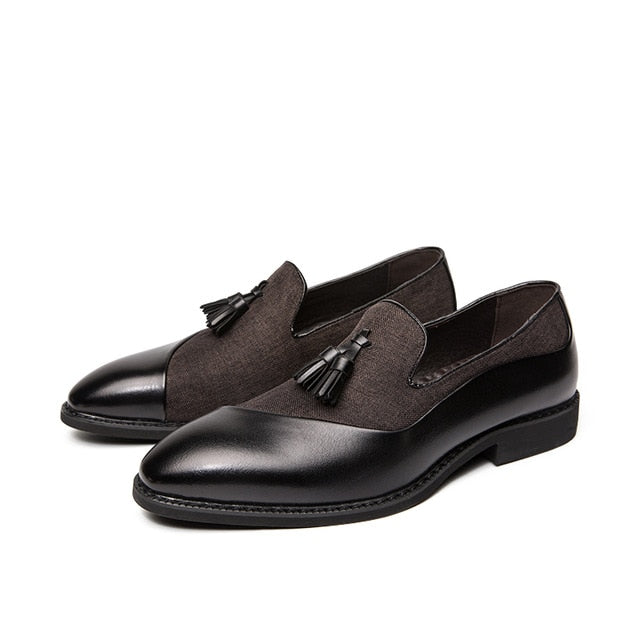 Men's Hemp Leather Slip-Ons – Sustainable Formal Elegance
