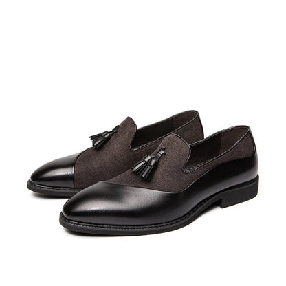 Men's Hemp Leather Slip-Ons – Sustainable Formal Elegance