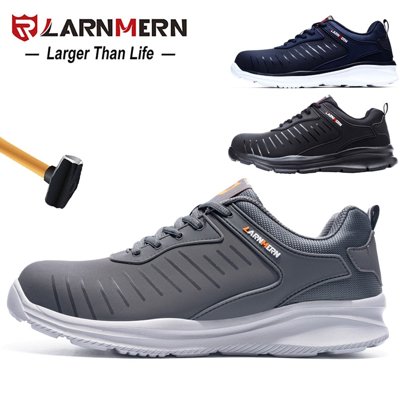 LARNMERN Steel Toe Safety Shoes - Lightweight & Comfortable