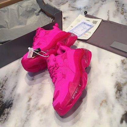 Women's Transparent Sneakers - Stylish & Comfortable Leather Shoes