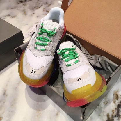 Women's Transparent Sneakers - Stylish & Comfortable Leather Shoes