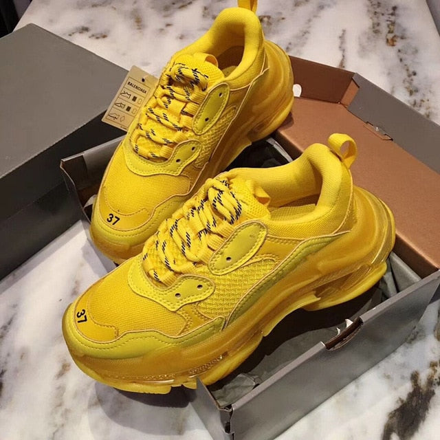 Women's Transparent Sneakers - Stylish & Comfortable Leather Shoes