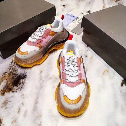 Women's Transparent Sneakers - Stylish & Comfortable Leather Shoes