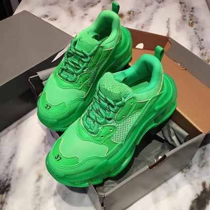 Women's Transparent Sneakers - Stylish & Comfortable Leather Shoes