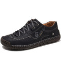 Men's Leather Loafers - Breathable Handmade Casual Shoes