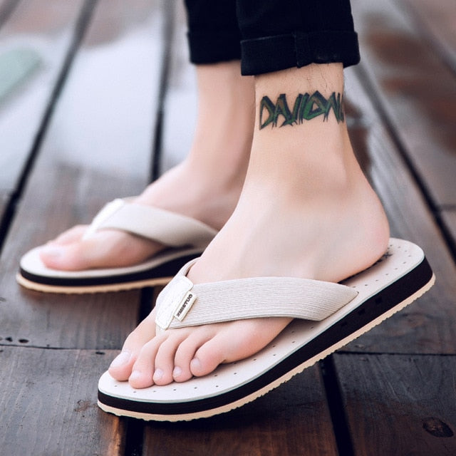 Men's Non-Slip Summer Slippers - Comfortable & Stylish