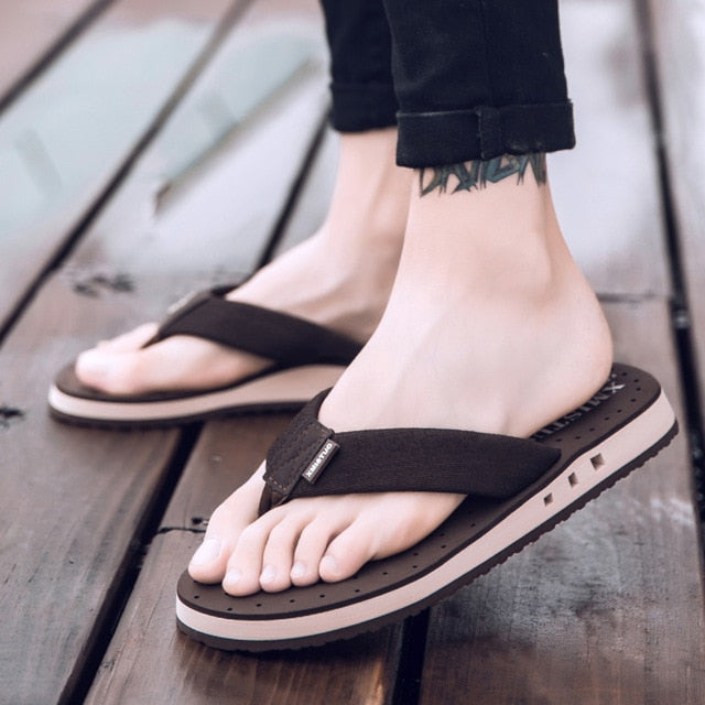 Men's Non-Slip Summer Slippers - Comfortable & Stylish
