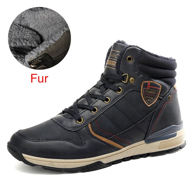 DEKABR Men’s Waterproof Winter Boots for Cold Weather Comfort