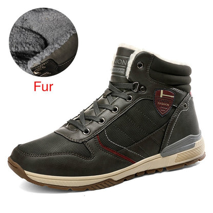 DEKABR Men’s Waterproof Winter Boots for Cold Weather Comfort