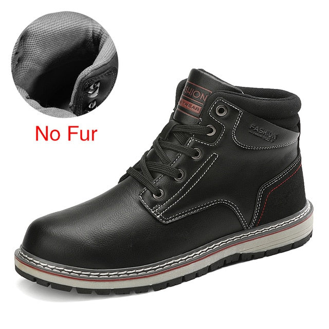 DEKABR Men’s Waterproof Winter Boots for Cold Weather Comfort