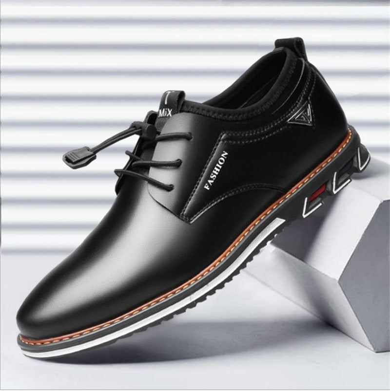 Men's Leather Oxford Shoes - Classic Style & Comfort