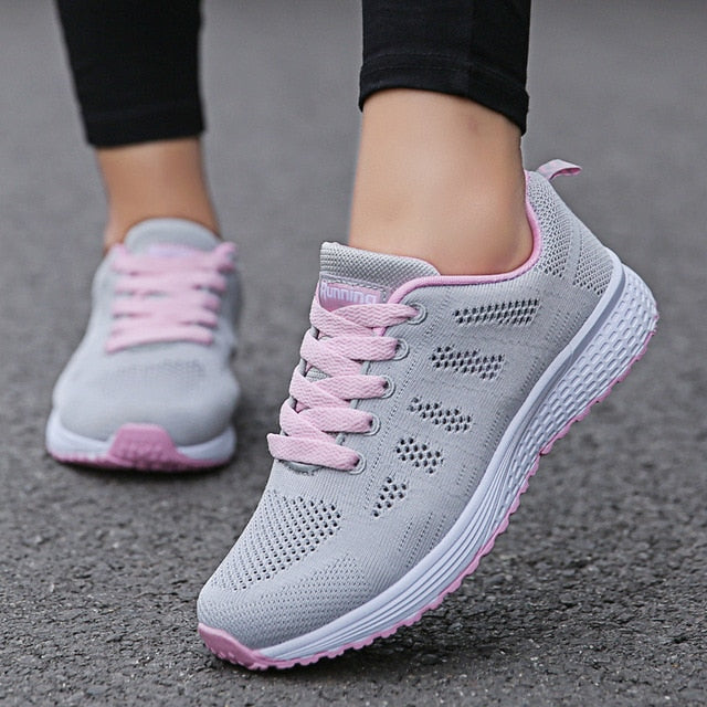 Women's Breathable Mesh Sneakers - Stylish & Comfortable