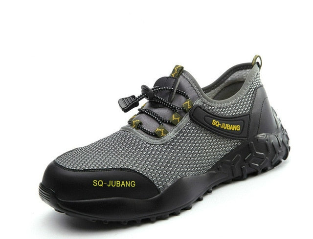 QUHENG Men's Safety Work Boots - Durable & Protective