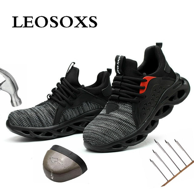 Men's Indestructible Steel Toe Safety Shoes - Maximum Protection & Comfort