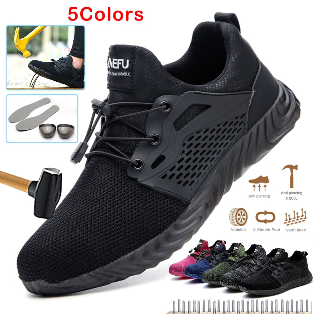 Eco-Friendly Men's Steel Toe Safety Shoes - Secure & Sustainable