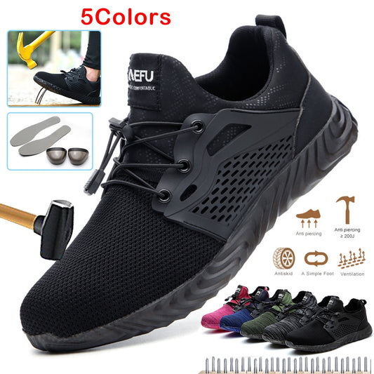 Eco-Friendly Men's Steel Toe Safety Shoes - Secure & Sustainable