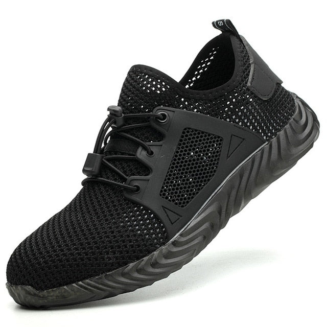 Men's Eco-Friendly Steel Toe Work Shoes - Safe & Sustainable Comfort