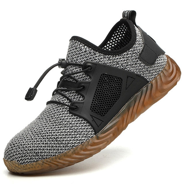 Men's Eco-Friendly Steel Toe Work Shoes - Safe & Sustainable Comfort