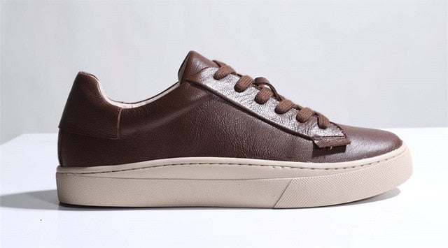 Luxurious Sheepskin Sneakers - Sophisticated Comfort & Style