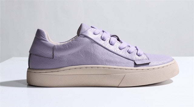 Luxurious Sheepskin Sneakers - Sophisticated Comfort & Style