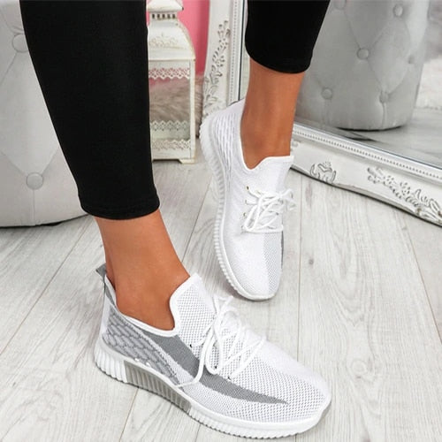 Women's Lightweight Air Cushion Sneakers - Breathable & Stylish