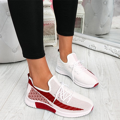 Women's Lightweight Air Cushion Sneakers - Breathable & Stylish