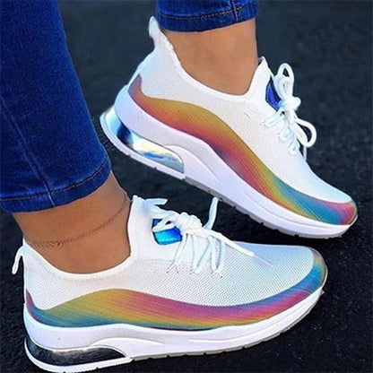 Eco-Friendly Women's Lace-Up Sneakers - Chic Sustainable Comfort