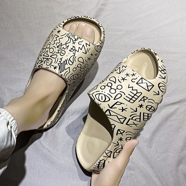 WEH Unisex Rubber Slippers - Summer Comfort & Style