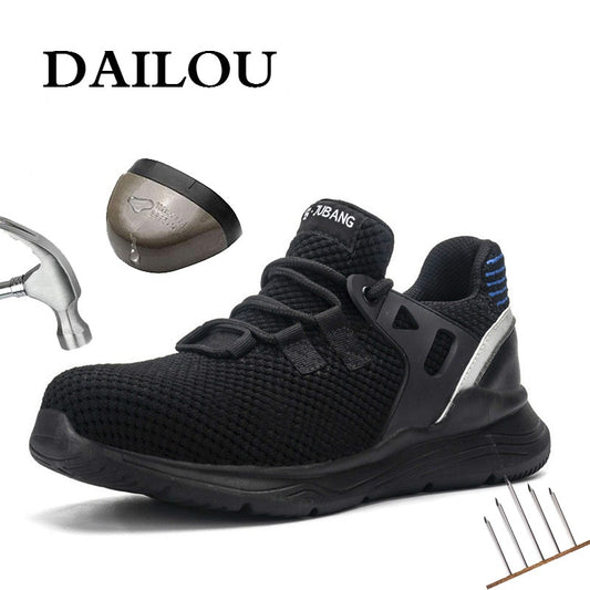 DAILOU Indestructible Steel Toe Waterproof Work Sneakers