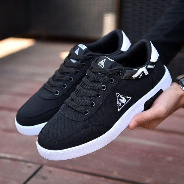 Eco-Friendly Canvas Sneakers - Men's Low Top Casual Shoes