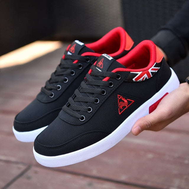 Eco-Friendly Canvas Sneakers - Men's Low Top Casual Shoes
