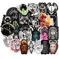 Gothic Horror Devil Witch Stickers - 50PCS Waterproof Vinyl Set