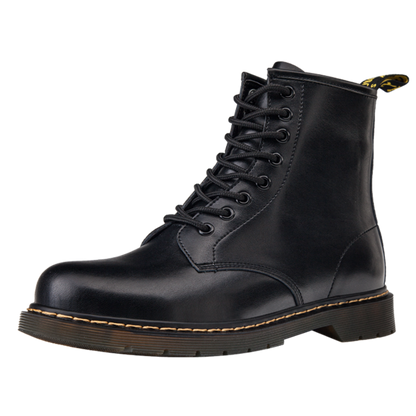 Dr. Martens Style Genuine Leather Ankle Boots - Unisex Punk Chic