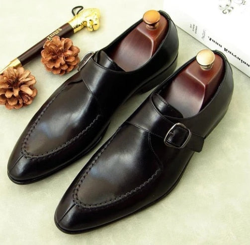 Men pu Leather Shoes Low Heel Fringe Shoes Dress Shoes Brogue Shoes Spring Ankle Boots Vintage Classic Male Casual F121